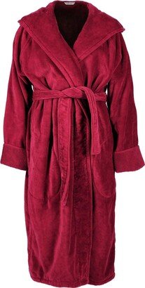 Pasithea Sleep Organic Cotton Hooded Robe - Men's Chilli