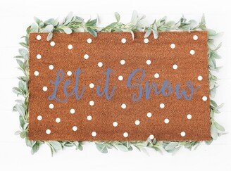 Let It Snow Doormat | Christmas Cute Holiday Doormats Decor Farmhouse Welcome