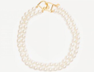 Double Strand Perfect Pearl Necklace