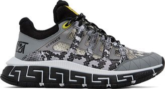 Gray Python Trigreca Sneakers