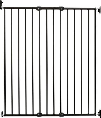 Scandinavian Pet Design Extra Tall 42 Inch Wall Mount Extending Portable Animal Pet Safety Gate for Large and Small Dogs, Black