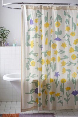 UO Home Gina Floral Shower Curtain