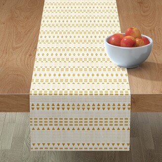 Table Runners: North Boho Stripe - Yellow Table Runner, 72X16, Yellow