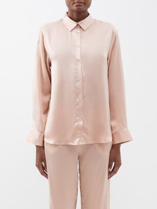 London Sandwashed-silk Pyjama Shirt-AA