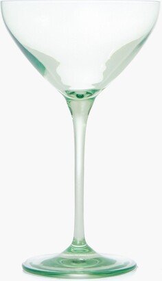 Estelle Colored Glass Mint Green Martini Glasses Set of 2
