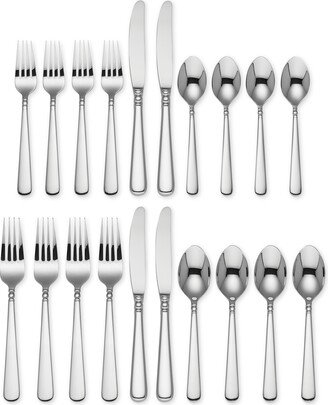 20-Pc. Pearl Platinum Flatware Set, Service for 4