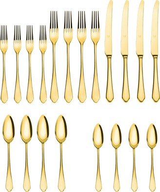 Dolce Vita Mirror Oro Flatware Set, 20 Piece