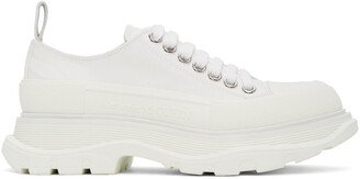 White Tread Slick Platform Low Sneakers