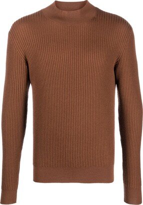 Wide-Ribbed Virgin Wool Jumper