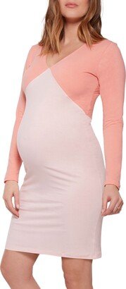 Boom Long Sleeve Maternity Cover-Up Dress