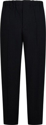 Pleated Straight-Leg Tailored Trousers