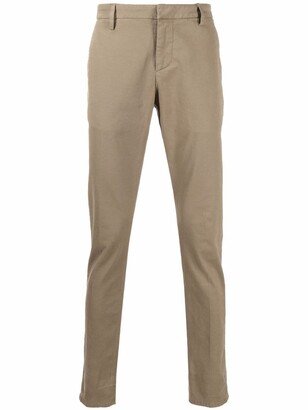 Mid-Rise Straight Trousers