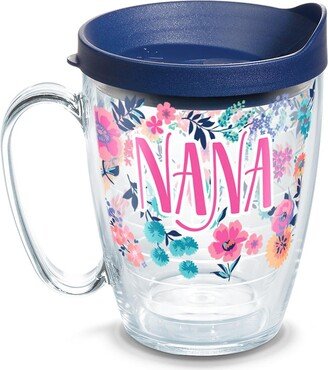 Tervis Dainty Floral Mother's Day Made in Usa Double Walled Insulated Tumbler Travel Cup Keeps Drinks Cold & Hot, 16oz Mug, Nana