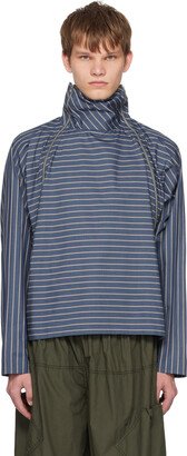 SC103 Blue Striped Sweater