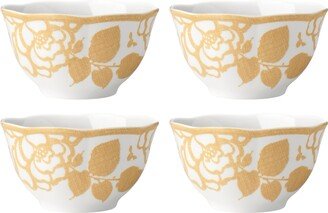 Butterfly Meadow Cottage Rice Bowl Set, Set of 4