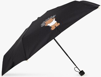 Folding Umbrella With Logo Unisex - Black-AC
