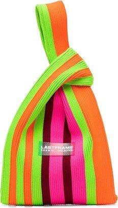 Random Knot striped-pattern tote bag