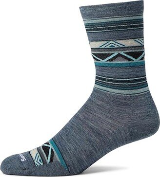 Everyday Zigzag Valley Crew (Pewter Blue) Crew Cut Socks Shoes