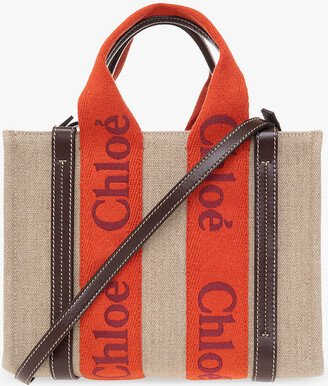 ‘Woody Small’ Shopper Bag - Beige