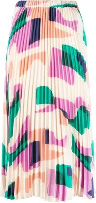 Gloria pleated midi skirt