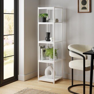 Dunelm Modular White 5 Shelf Tall Shelving Unit White