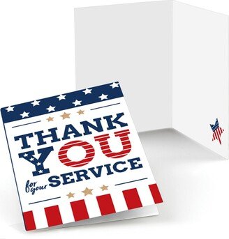 Big Dot Of Happiness Happy Veterans Day - Patriotic Thank You Cards (8 count)