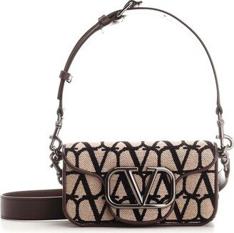 VLogo Plaque Foldpver Top Shoulder Bag-AA