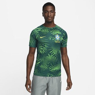 Brazil Academy Pro Men's Dri-FIT Pre-Match Soccer Top in Green