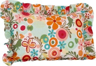 Lizzie Multi Colored Floral Standard Ruffle Pillow Sham - Multi-color