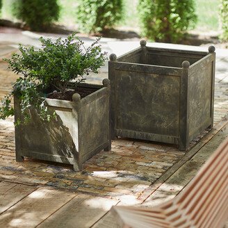 Square Galvanized Planter, 22