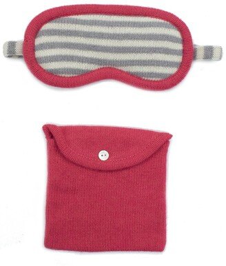 Cashmere Striped Eyemasks With Pouch-AA