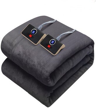 Reversible Heated Velour Blanket, Twin