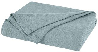 Deluxe Woven Slate Blue Blanket