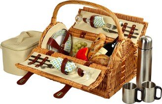 Sussex Willow Picnic Basket with Service for 2 with Coffee Set