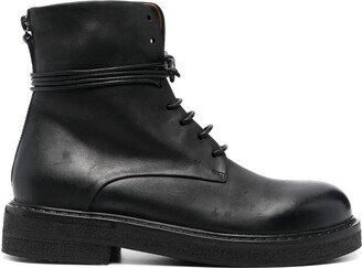 Parrucca 40mm lace-up leather boots