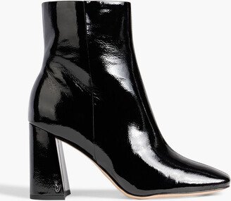 Codie faux patent-leather ankle boots