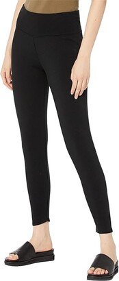 High-Waisted Ankle Leggings (Black) Women's Casual Pants-AA