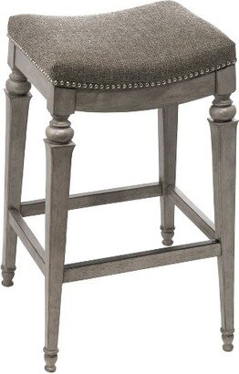 Vetrina Backless Counter Height Barstool - Weathered Gray