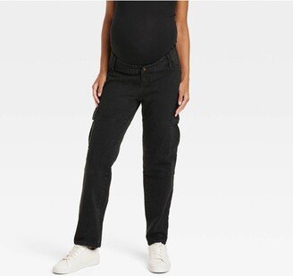 Isabel Maternity by Ingrid & Isabel Under Belly 90' Straight Maternity Pant - Iabel Maternity by Ingrid & Iabel™ Black 6