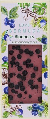 Love Bermuda Blueberry Topping Ruby Chocolate Bar 90g