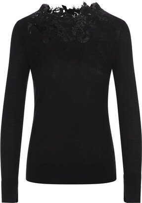 Cashmere Sweater With Lace