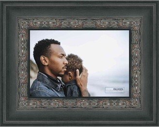 PosterPalooza 13x19 Distressed/Aged Black Complete Wood Picture Frame with UV Acrylic, Foam Board Backing, & Hardware