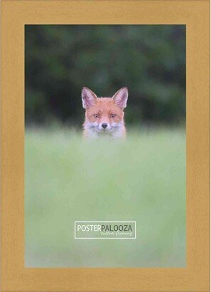 PosterPalooza 8.5x14 Traditional Natural Complete Wood Picture Frame with UV Acrylic, Foam Board Backing, & Hardware