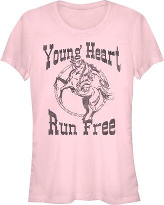 LOST GODS Junior Women Lot God Young Heart Run Free T-Shirt - Light - Medium