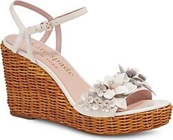 Women's Fiori Ankle Strap Wicker Espadrille Wedge Sandals