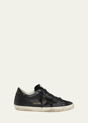 Superstar Leather Glitter Low-Top Sneakers-AG