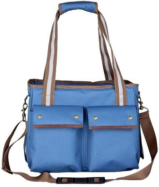 Blue Fashion Canvas Pet Carrier - Medium