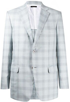 Tailored Check-Print Blazer