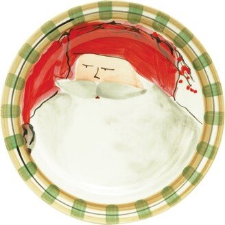 Old St. Nick Red Salad Plate