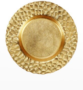 Gold Honeycomb Salad Plate